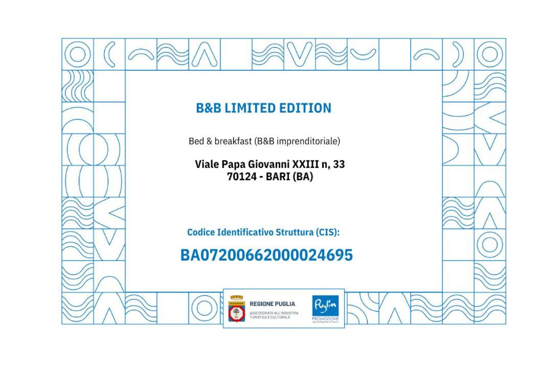 B&B Limited Edition Bari Ngoại thất bức ảnh